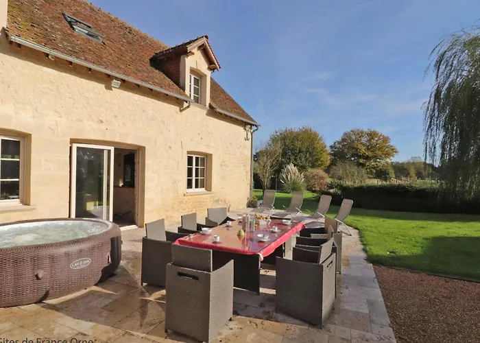 Maison Lumineuse Avec Jardin Clos, Spa, Proche Du Perche - Fr-1-497-168 *